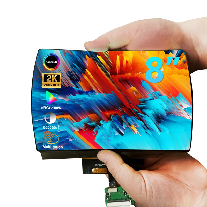 8 Inch Flexible Amoled Display Screen 5.5/6/7.8/8/13.3/17 Inch Ultra Thin AMOLED Module with Touch