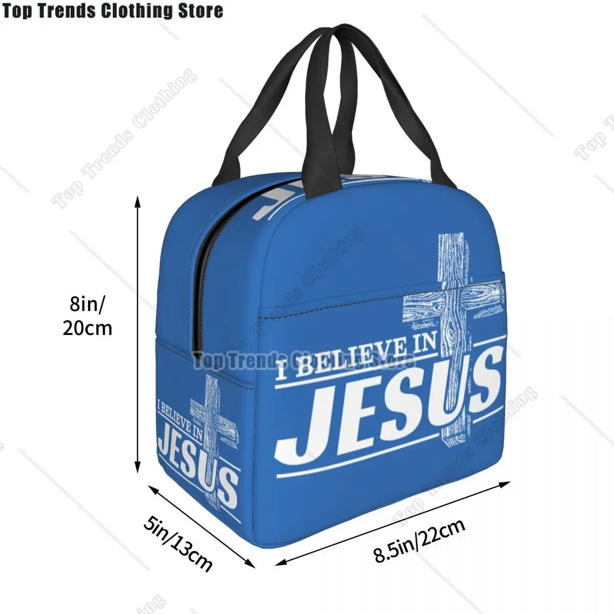 I Believe In Jesus Christ Lunch Bag Thermal Cooler Insulated Bento Box Children for Women Work School Food Picnic Tote Bags