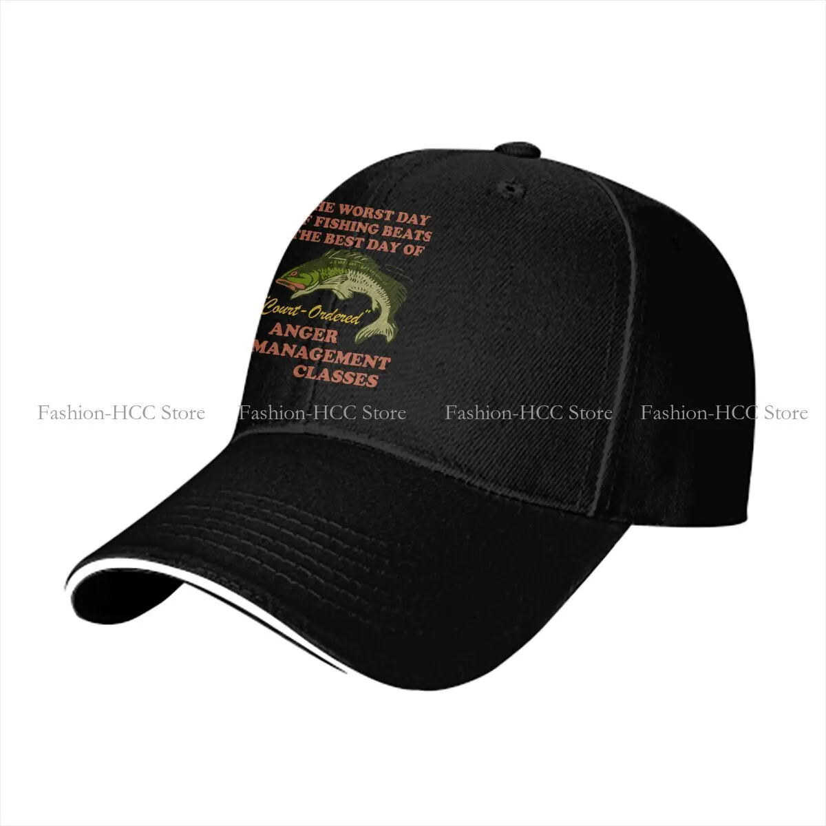 Summer Cap Sun Visor Meme Oddly Hip Hop Fish Go Fishing Fisherman Peaked Hats