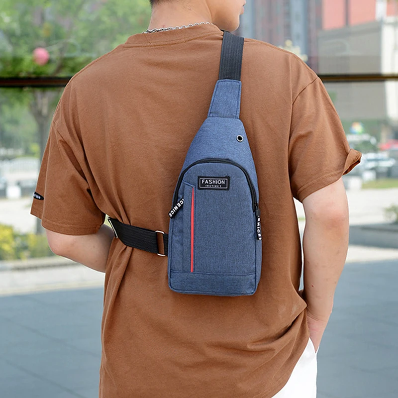 Sacos Crossbody de Nylon impermeáveis, sacos de peito masculino, sacos de transporte de viagem pequena viagem curta, bolsas de cintura casuais