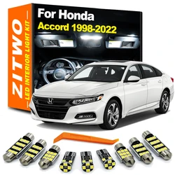 ZITWO For Honda Accord 1998- 2015 2016 2017 2018 2019 2020 2021 2022 LED Bulb Interior Light Kit License Plate Lamp Accessories