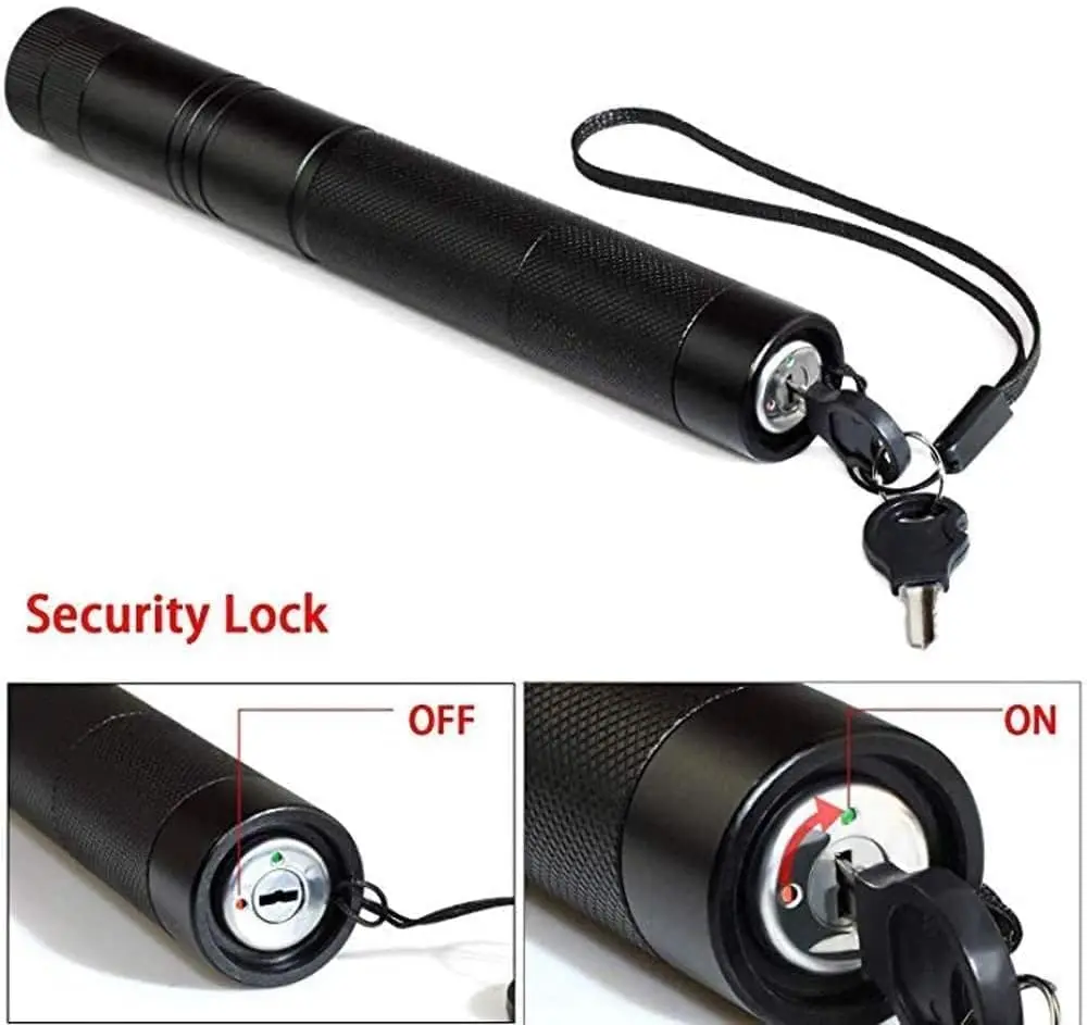 LED Cat Keychain Portable Green Light Laser Pointer Fun Pet Tickle Toy Training Flashlight(Do not provide batteries)