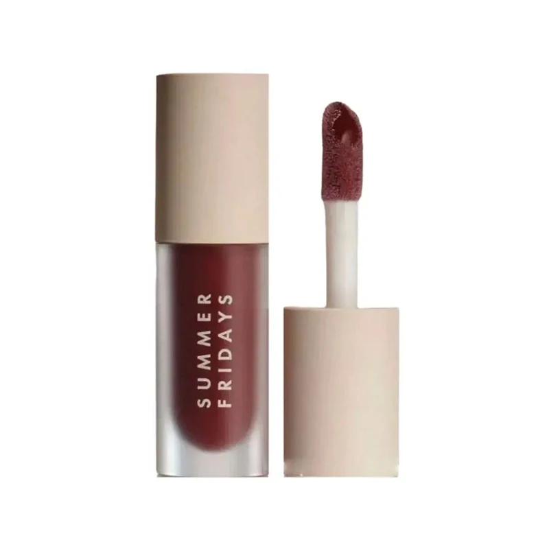 Summer Fridays Lip Balm Moisturizing Mirror Lip Gloss Lip Vanilla Pink Sugar Coffee Cake Smell Lipstick Transparent Makeup Oil view 4