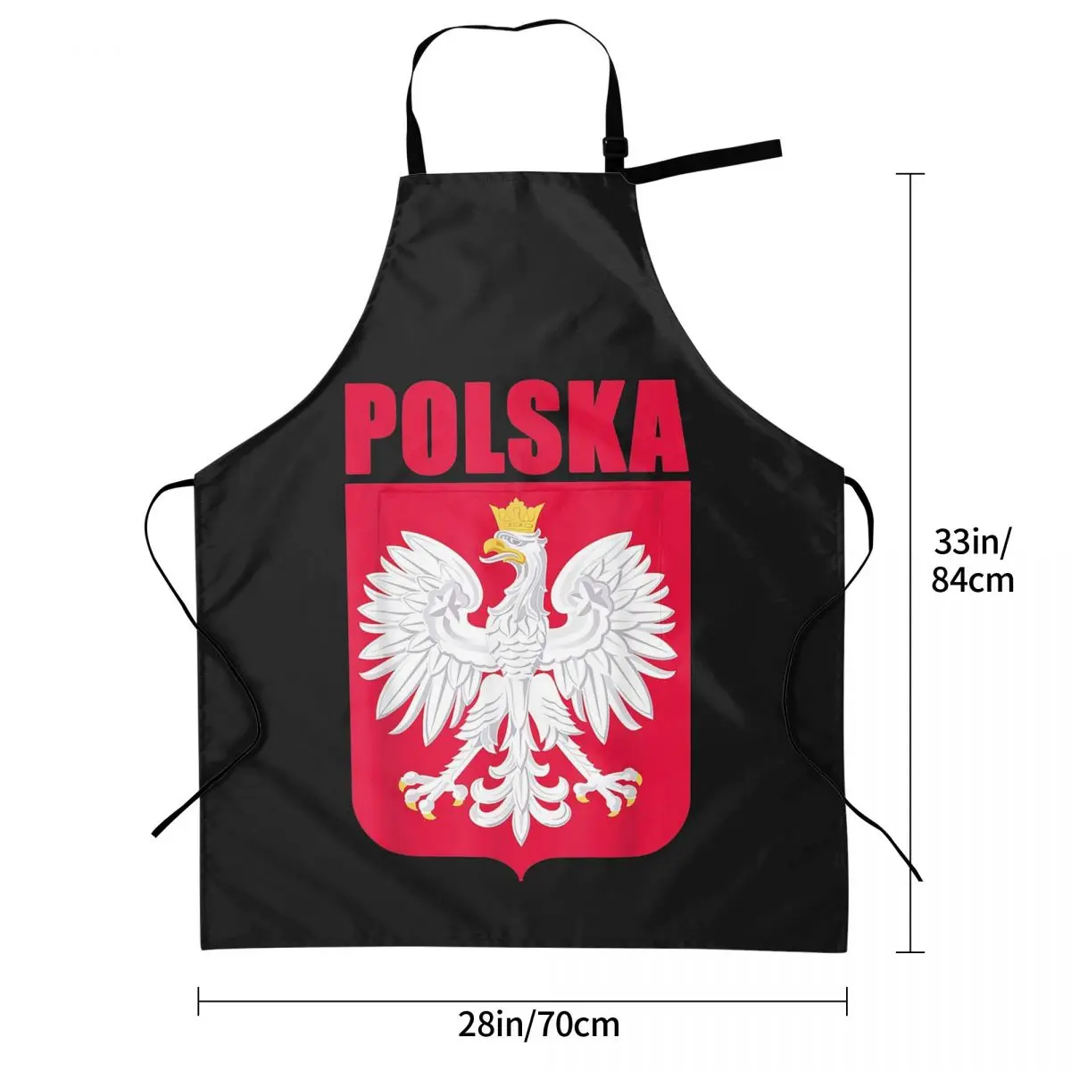 Polska Poland Eagle Polish Soccer Team Flag Jersey Fans Flag Of Poland Aprons Chef Cooking Cuisine Tablier Waterproof Bib