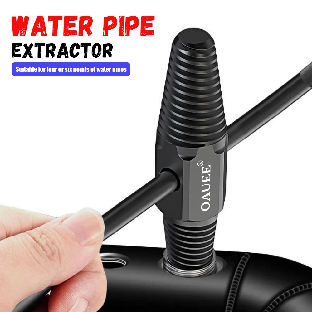 Double Head Screw Extractor Pipe Broken Screws Drill Bits Remover Multifunctional Hex Connector Valve Tap Bolt Remover Tools