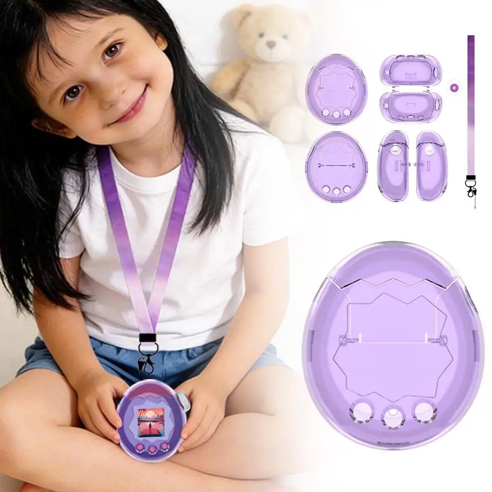 PC Transparent Protective Case For Tamagotchi Paradise Electronic Pets Game Protective Cover Anti Fall Electronic Pet Shell