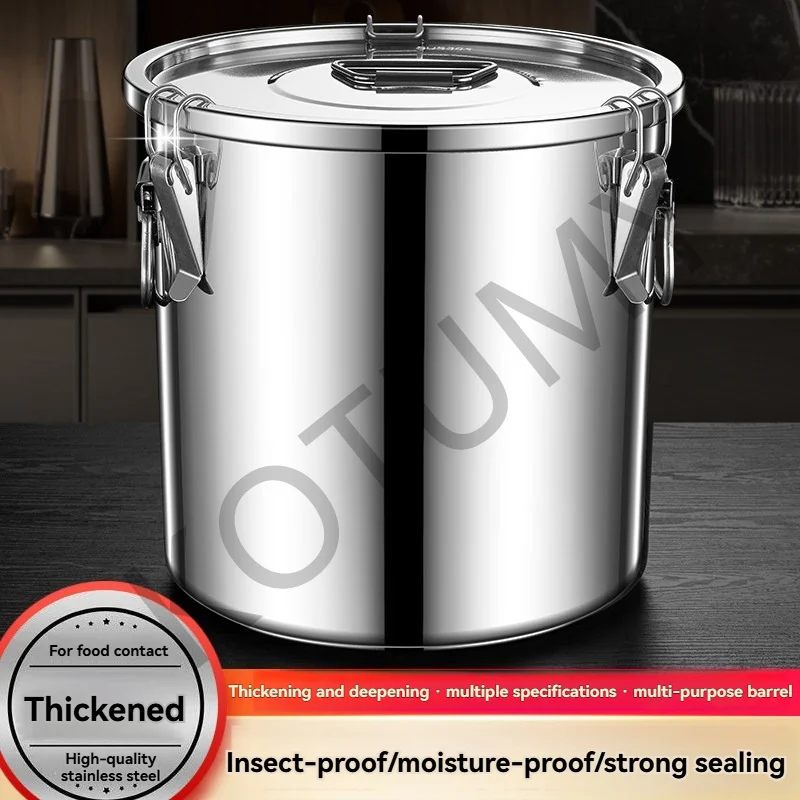 Large Capacity Stainless Steel Insulated Soup Bucket Commercial Use Dumpling Soup Porridge Bean Paste Ice Bucket