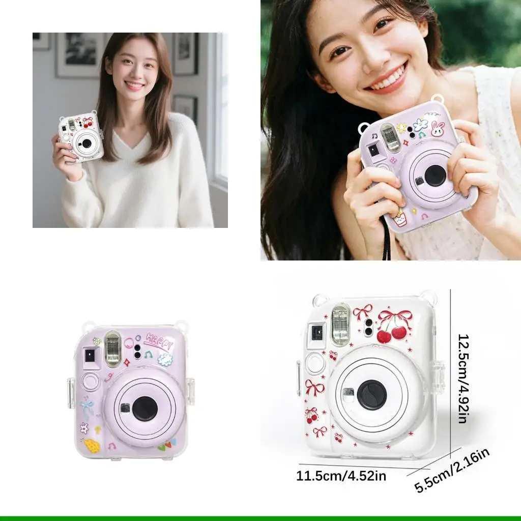 U55C Transparent Cartoon Pattern Protective Cover for Mini 12 Camera Case Shockproof Waterproof and Scratch Resistant Case