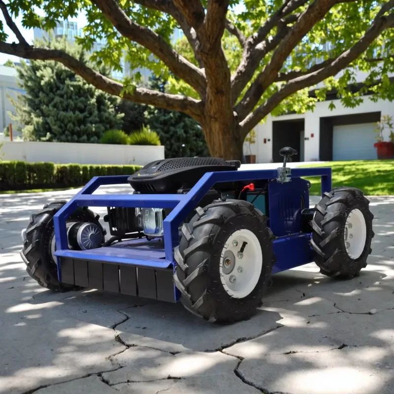Simple Maintenance Electric Wheeled Lawn Mower  4-Stroke DIY Grade Cordless Remote Control Wear Parts Easy Replace