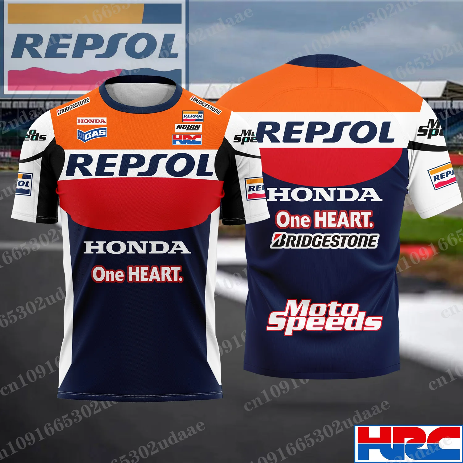 Мужская летняя дышащая спортивная футболка REPSOL Honda Racing в винтажном стиле с коротким рукавом