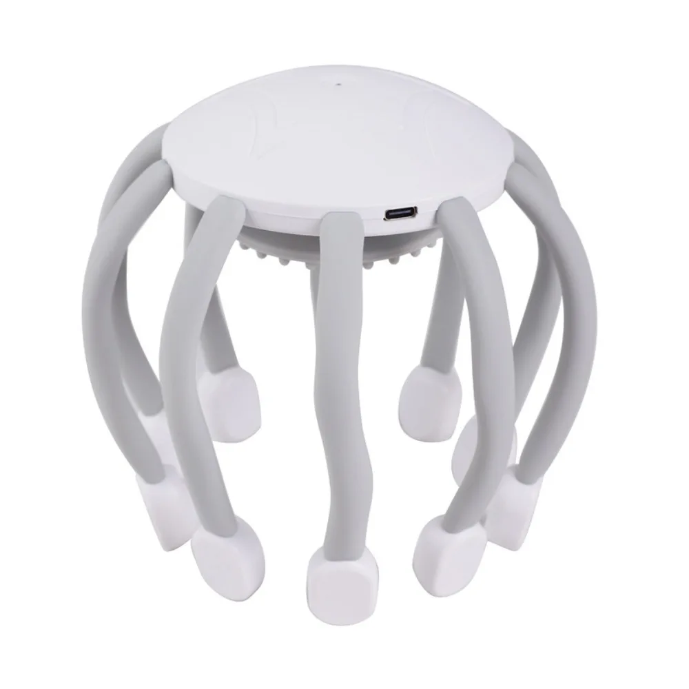 Octopus Claw Design Electric Scalp Massager Portabl Flexible Usage Head Massager Soothing Vibration for 5V/1100mah