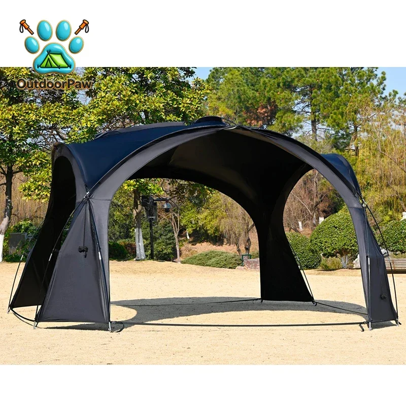 Include 4Fabric & 2Mesh Curtains Ultra Thick Large Space Dome Canopy Tent outdoor Windproof Rainproof