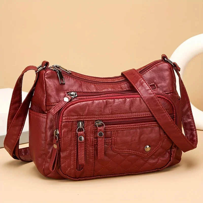 Korean Version Simple Shoulder Bag, Fashionable Large Capacity Retro Crossbody Bags, Suitable for Commuting and Travel
