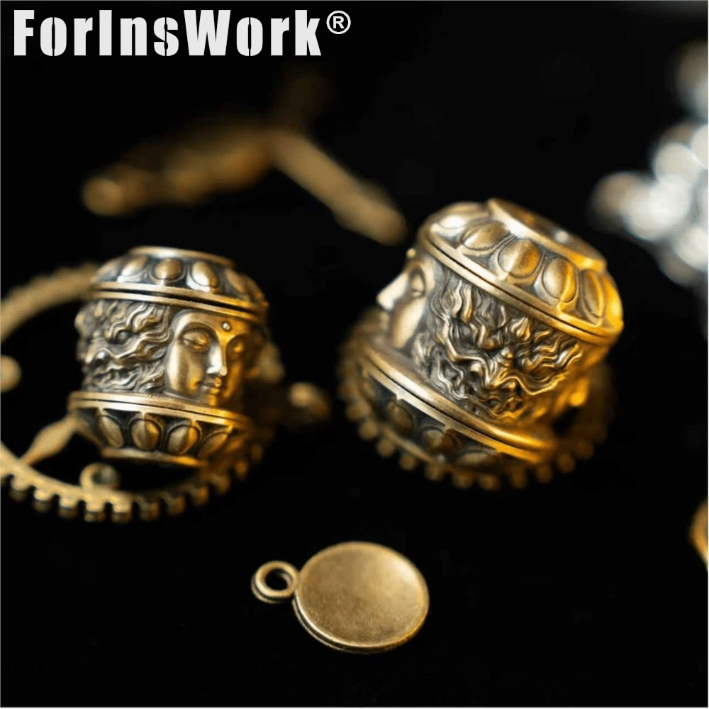 Brass Rotatable Knife Pendant Paracord Lanyard Charm Tail Pendant Desktop Decoration Ornament EDC Knife Beads Stress Relief Toys
