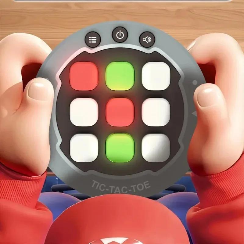 Новая электронная игра Tic Tac Toe Bolt для снятия стресса 3-в-1 игрушка-непоседа портативная игровая консоль-головоломка