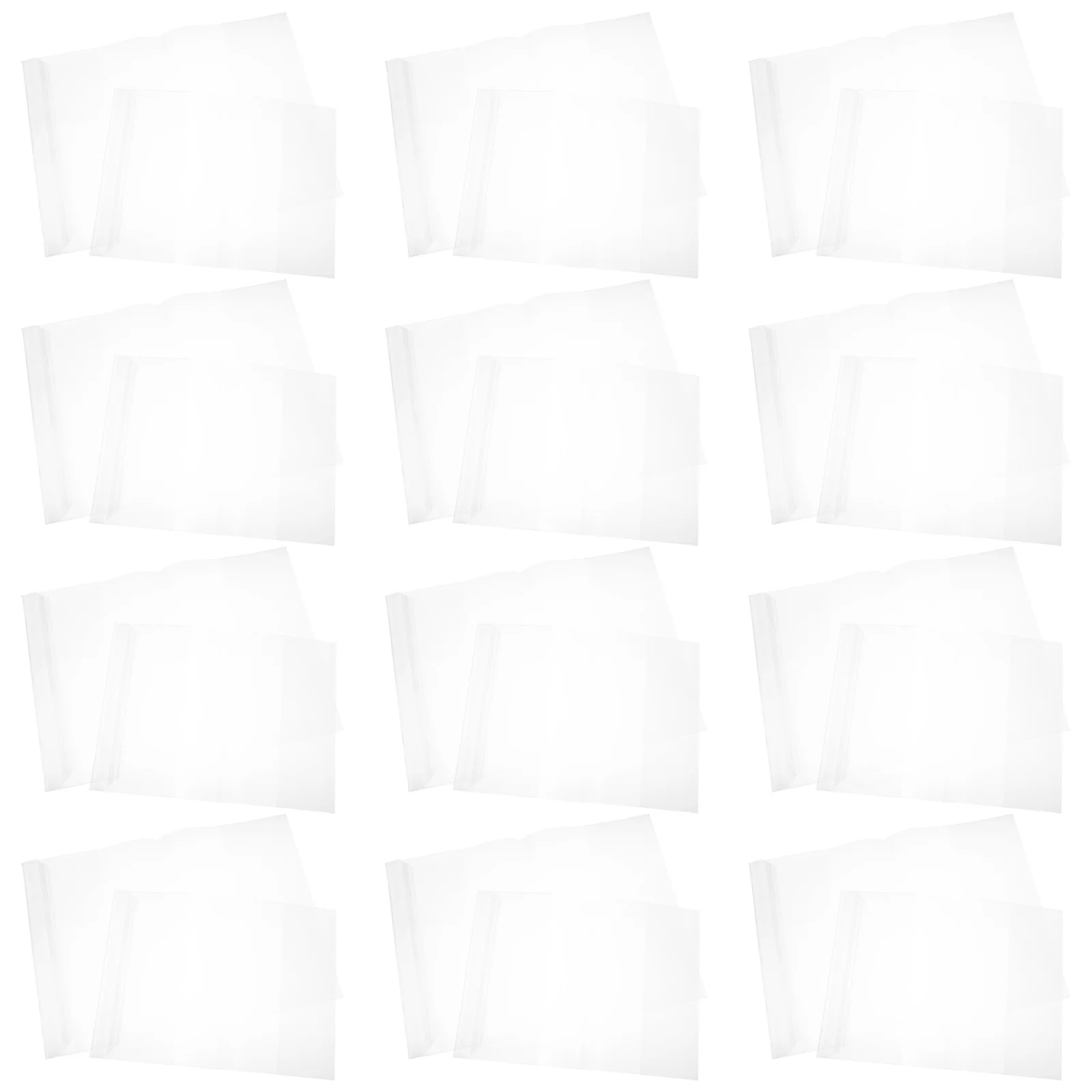 

40Pcs Transparent Waterproof Book Covers Clear Plastic Protective Sleeve for Textbooks Notebooks Journal School Library
