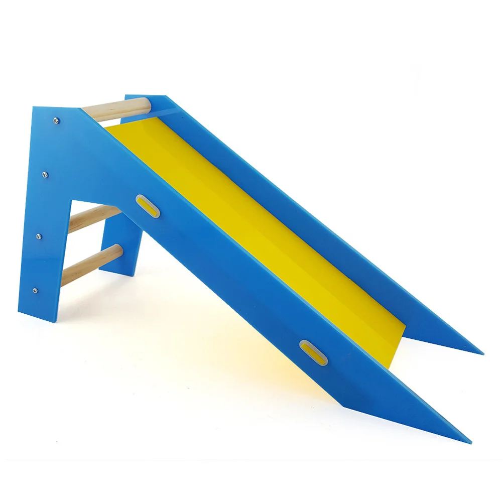 

Mini Slide for Parrots with Ladder Bright Color Bird Climbing Playground Skill Training Educational Activity for Small Birds