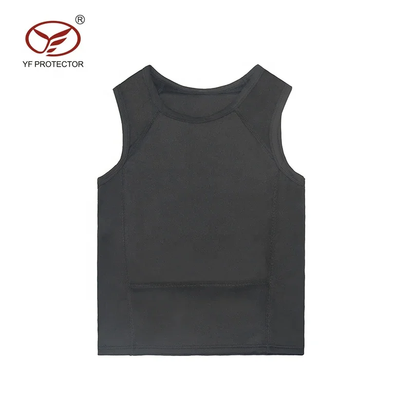 Black Lightweight Protective Shirt PE Concealable Vest Jacket Personal Safety Security Vest Civil Stabproof Vest