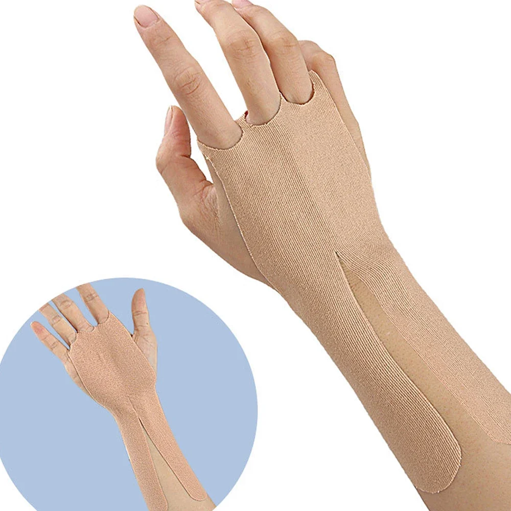 

5PC Kinesiology Tape for Thumb,Pre-Cut Waterproof Thumb Tape for Thumb Pre Cut Athletic Tape,Durable Thumb Tape for Sports