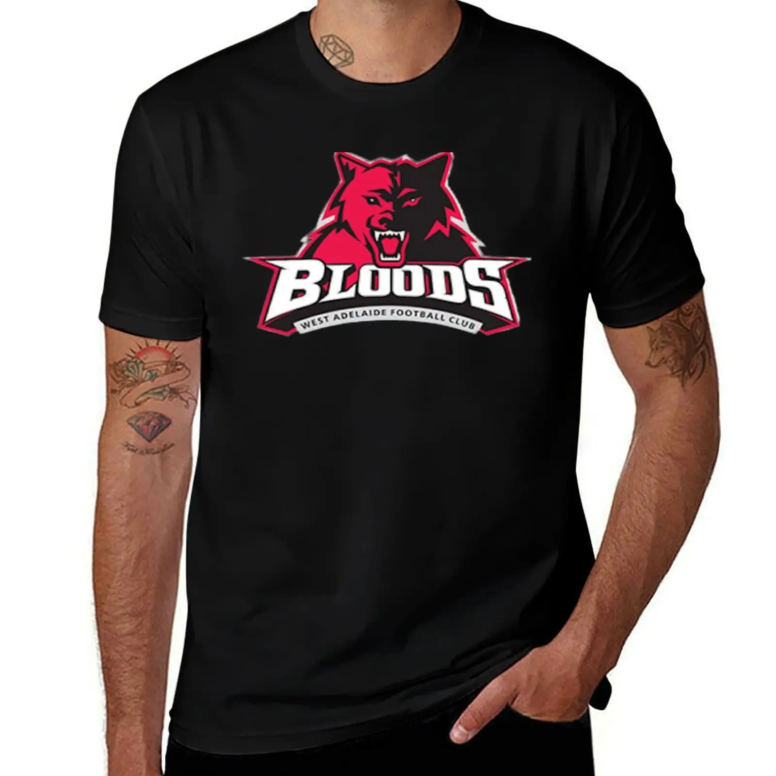 

West adelaide football club AFL Footy T-Shirt football t shirt customizeds cute tops Short sleeve tee men