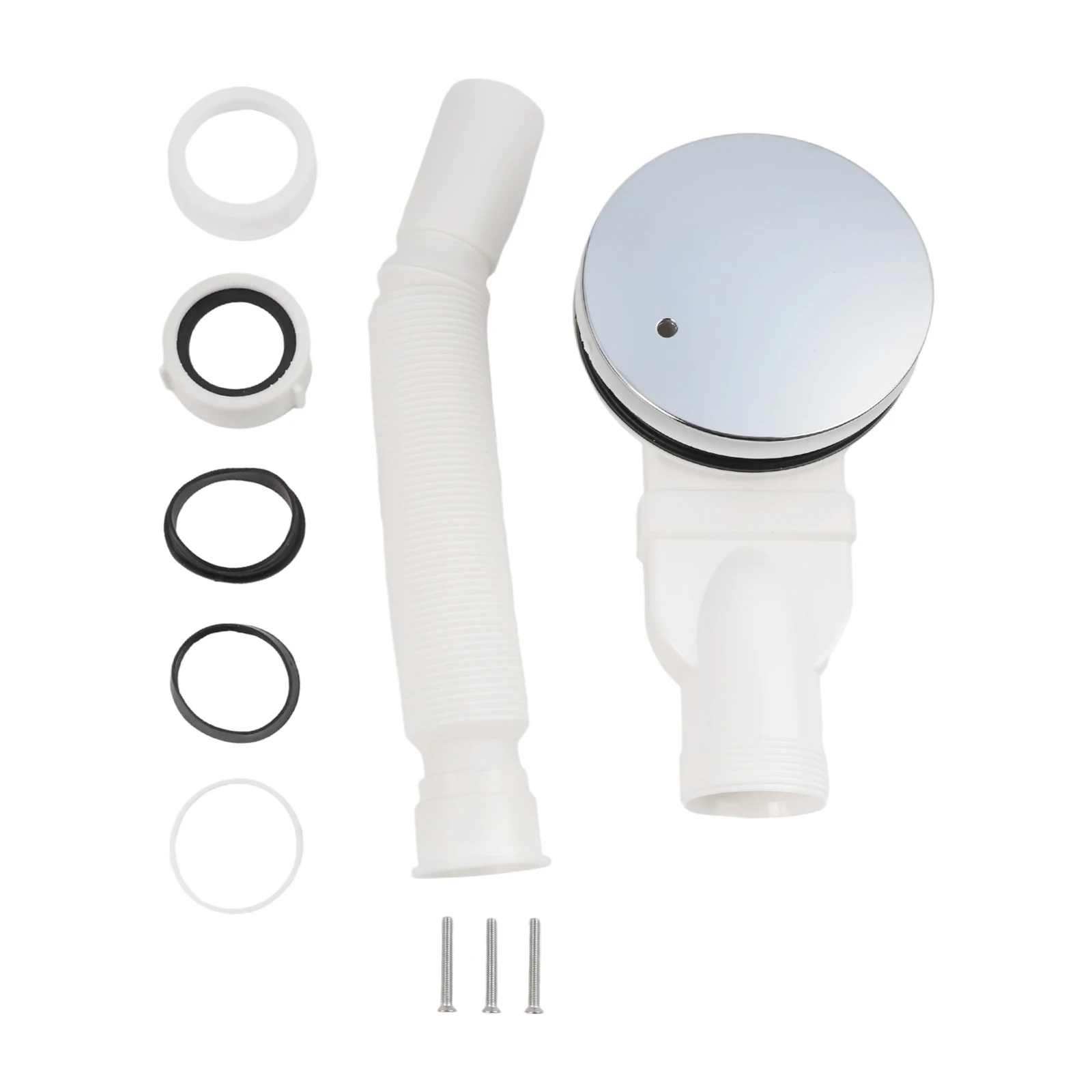 

Shower Bathroom Tray Showering 90mm Diameter ABS Modern Plastic Replacement Supply Trap Waste Waste Hole White