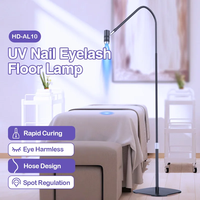 Touch UV eyelash LED lamp eyelash gel curing special lamp beauty nail UV gel quick drying fluorescent detection treatment lamp