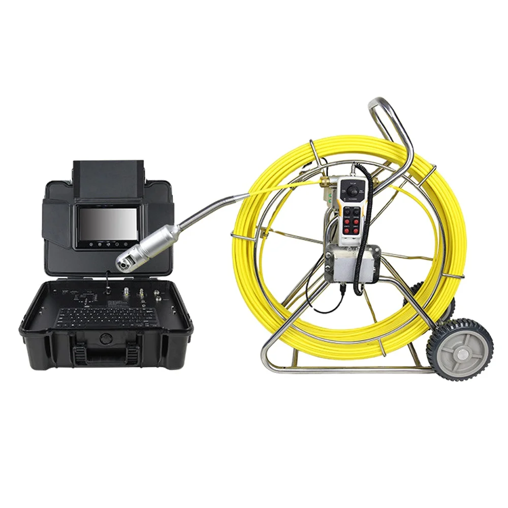 916CDKS-C50PT for Drain Plumbing Pipe Inspection 360 View Head 9 inch Color TFT Waterproof Borescope