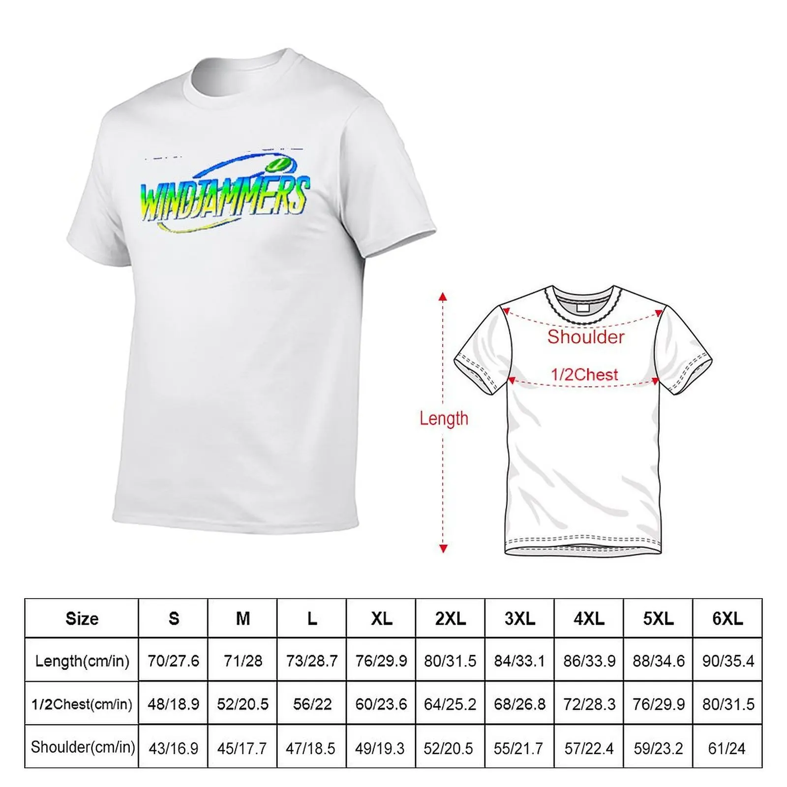 تي شيرت Windjammers (شاشة Neo Geo Title) تي شيرت قطني تي شيرت رجالي 100% تي شيرت رجالي
