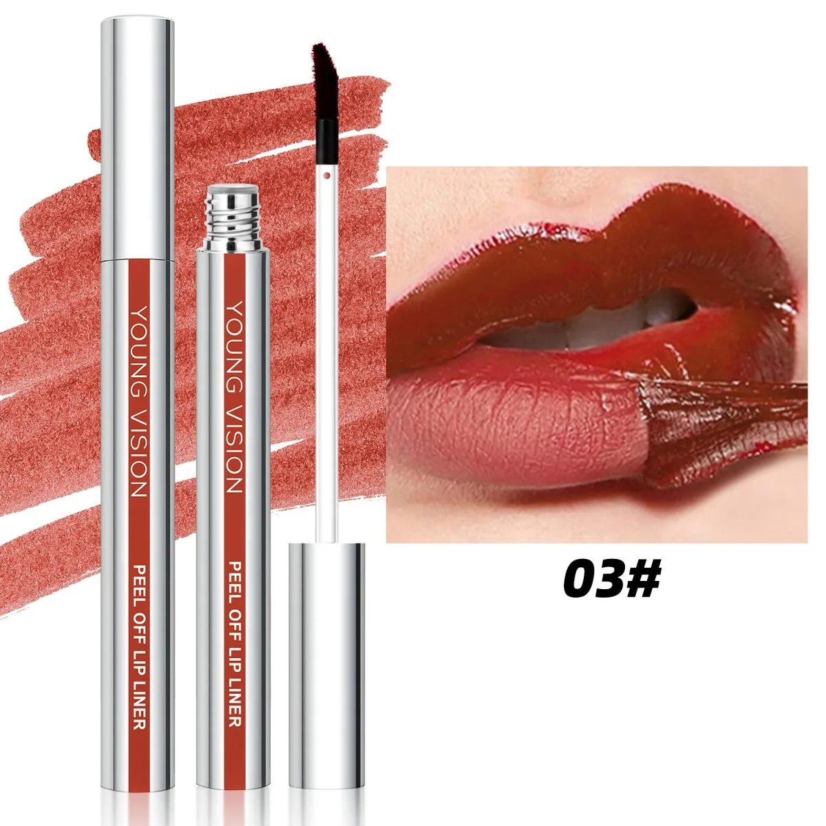 YOUNG VISION Peel-off Lip Tint Matte Long Lasting Lip Liner Pencil