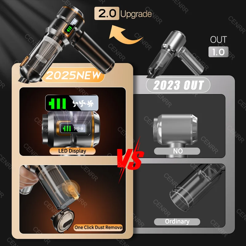 Car Vacuum Cleaner Portable Wireless 998000PA Vacuum Cleaner Handheld Home Appliance Poweful Cleaning Machine Car Vacuum Cleaner