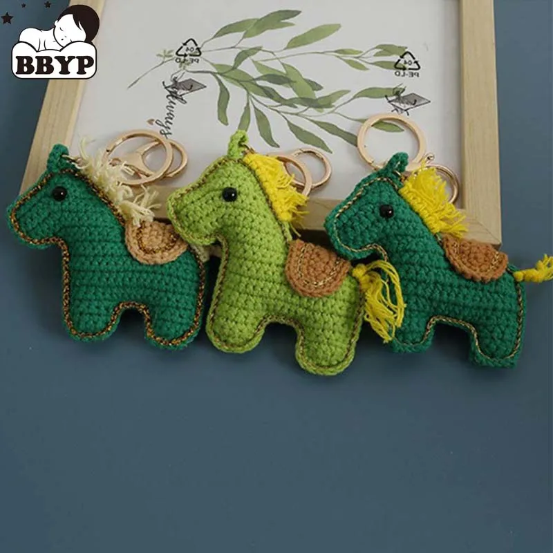 

Ручной работы крючком мультяшный пони брелок вязаный мультфильм аниме персонажи кукла брелок кулон школьный брелок