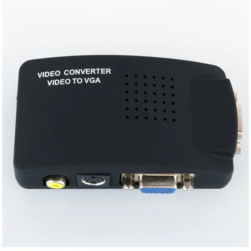 AV to VGA, CVBS, S video Input to PC, VGA Out Adapter Converter Switch Box for PC, MAC, TV