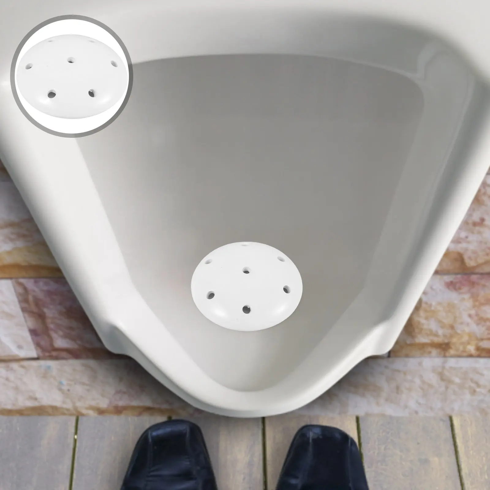 

Маленькая керамическая заглушка для писсуара: современный, элегантный дизайн, защита от брызг, удерживает излишки жидкости для легкой уборки, универсальное применение для писсуаров.