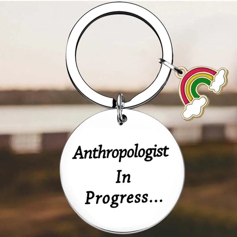 New Future Anthropologist Gift Key Chain Ring Anthropology Student Gift keychains pendant Anthropologist in Progress Gift