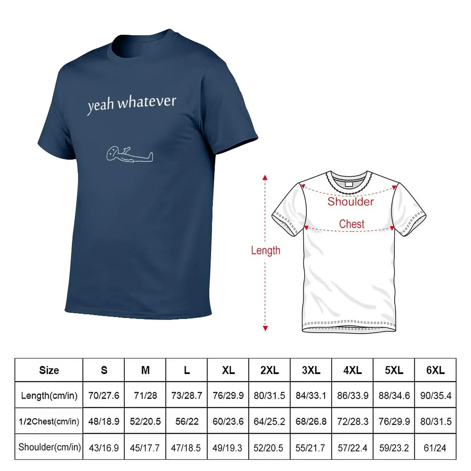 yeah whatever T-Shirt Aesthetic clothing anime clothes Men's t-shirts