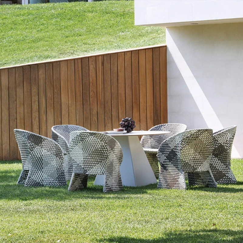 

Outdoor rattan tables and chairs Balcony coffee shop rattan chairs Dining Terrace coffee