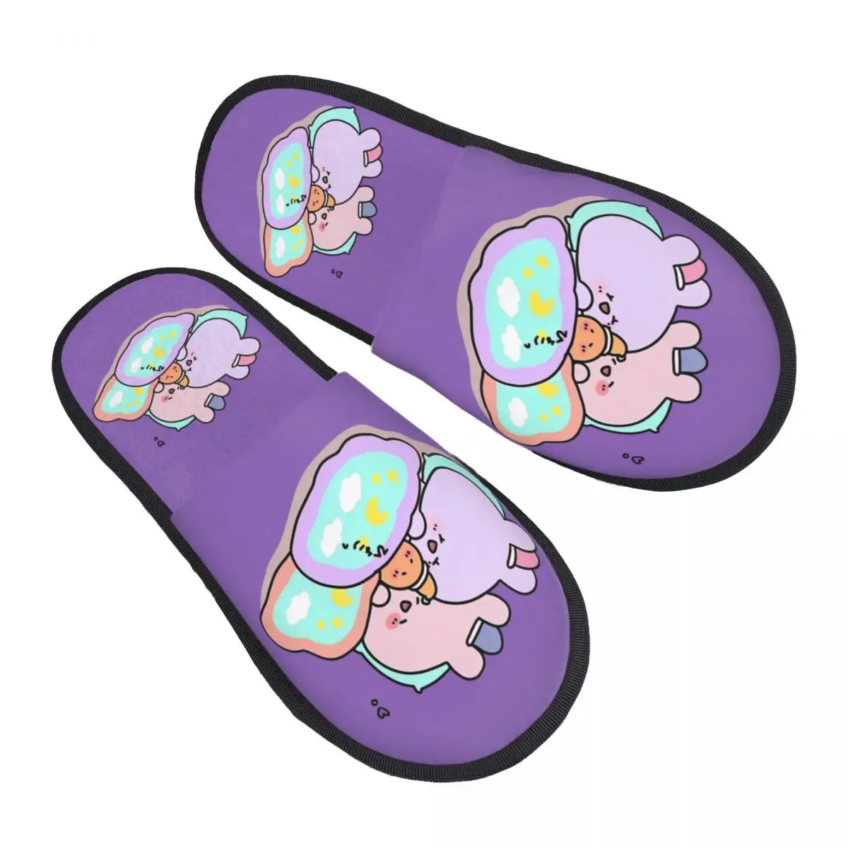 Custom Asamimichan Soft Memory Foam House Slippers Women Asamimi and Anemimi Cozy Warm Anti-skid Sole Slipper