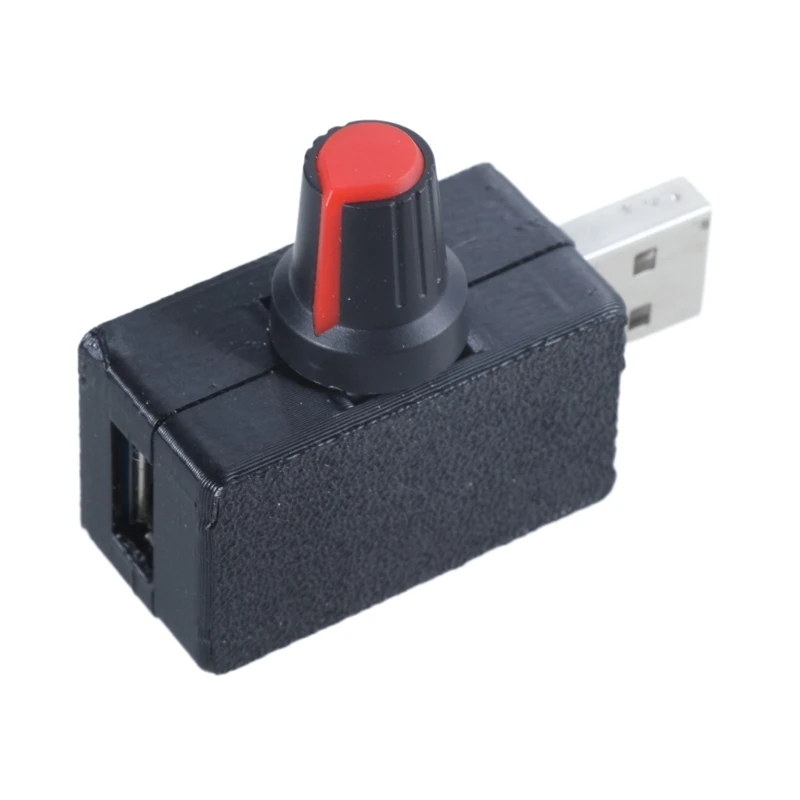 USB Fan Stepless Speed Regulator Cooling Controller Speed Module, 5V Adjustable Control Module with Quiet Operates