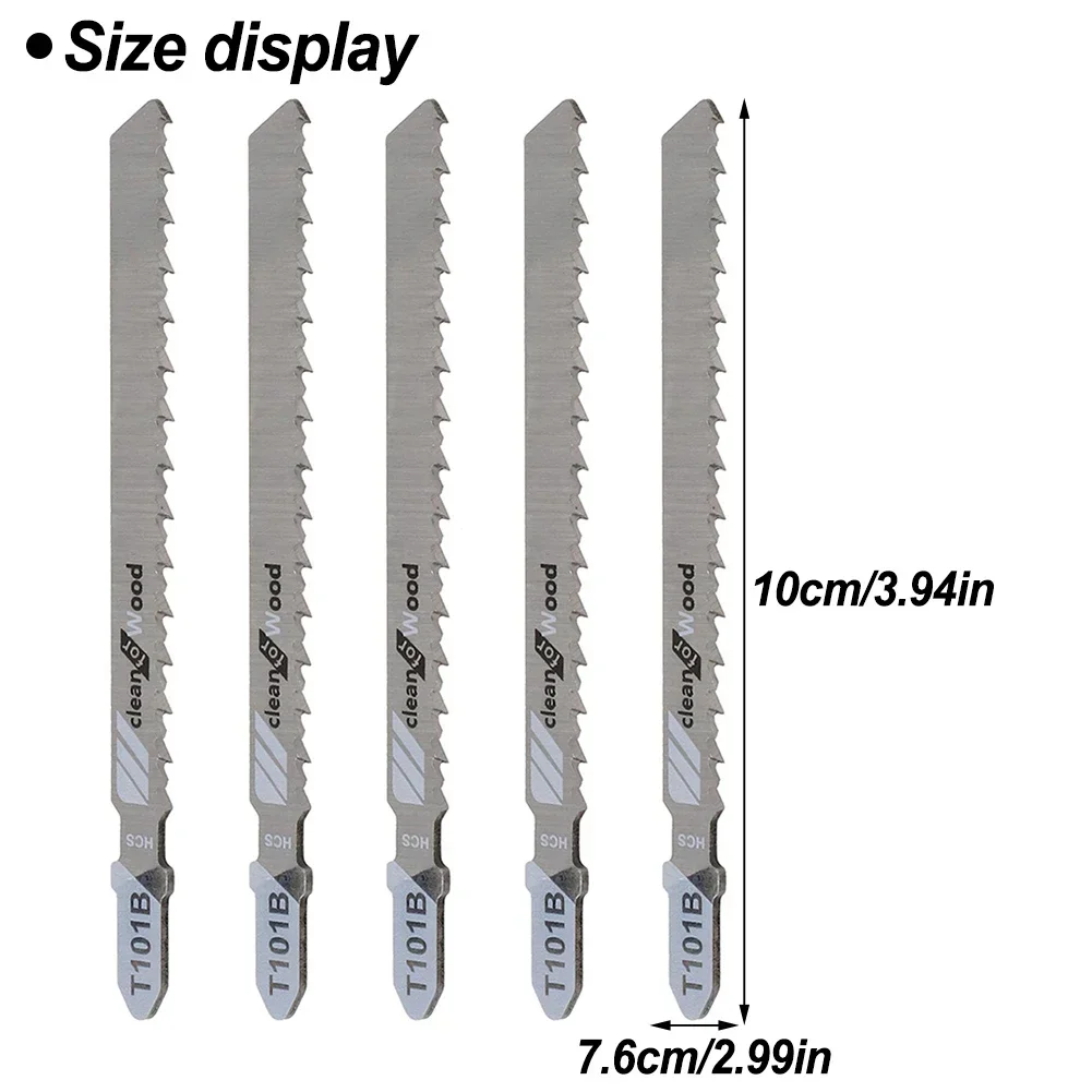 5PCS Saw Blades T101B Down Cutting Laminates Veneers HCS Fit Power Tools For Dremel Multitool Serra Circular Serra Tico