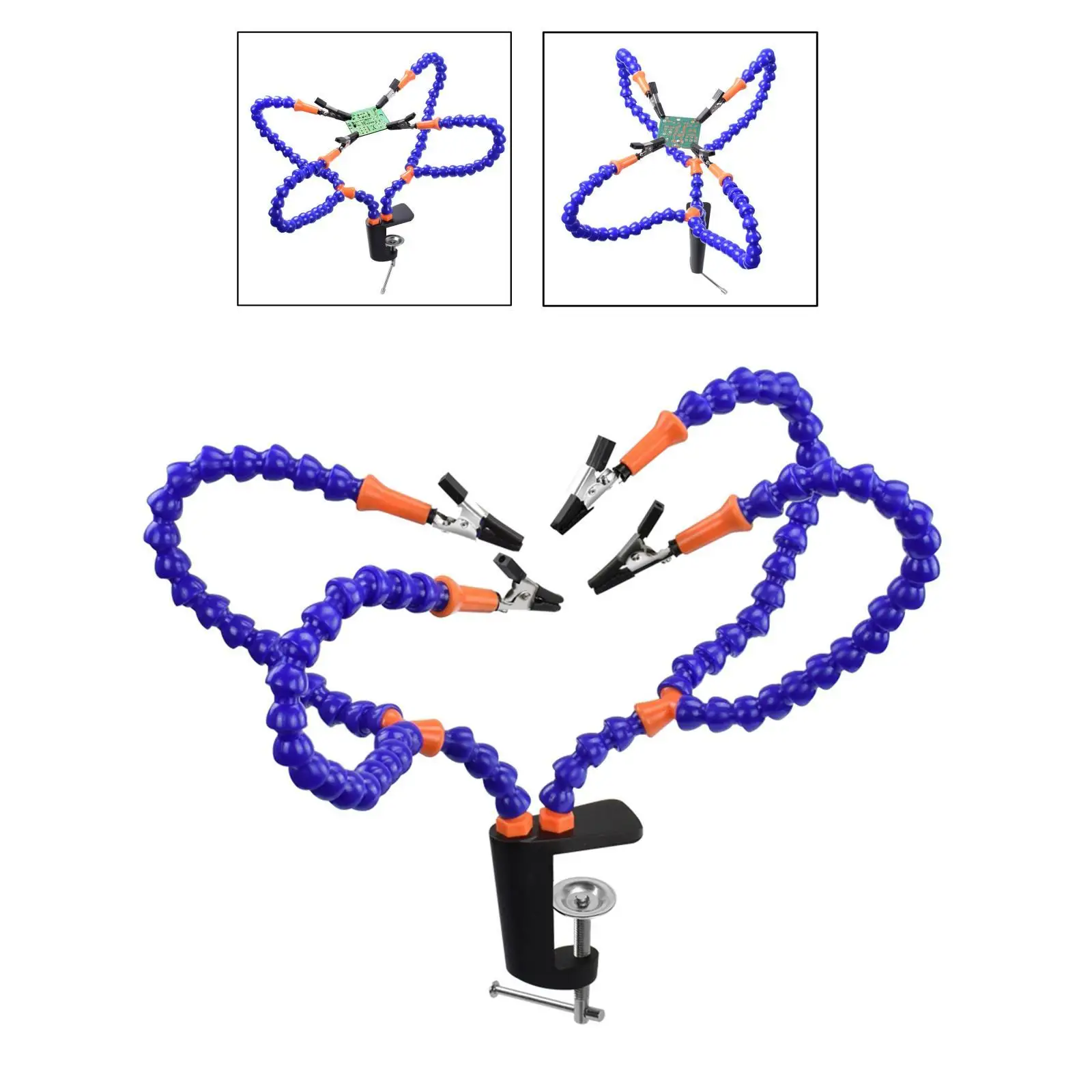 

Инструмент для паяльной станции с 4 Y-образными вспомогательными третьими руками, вращающимися на 360 градусов зажимами, легким весом, устойчивостью к давлению