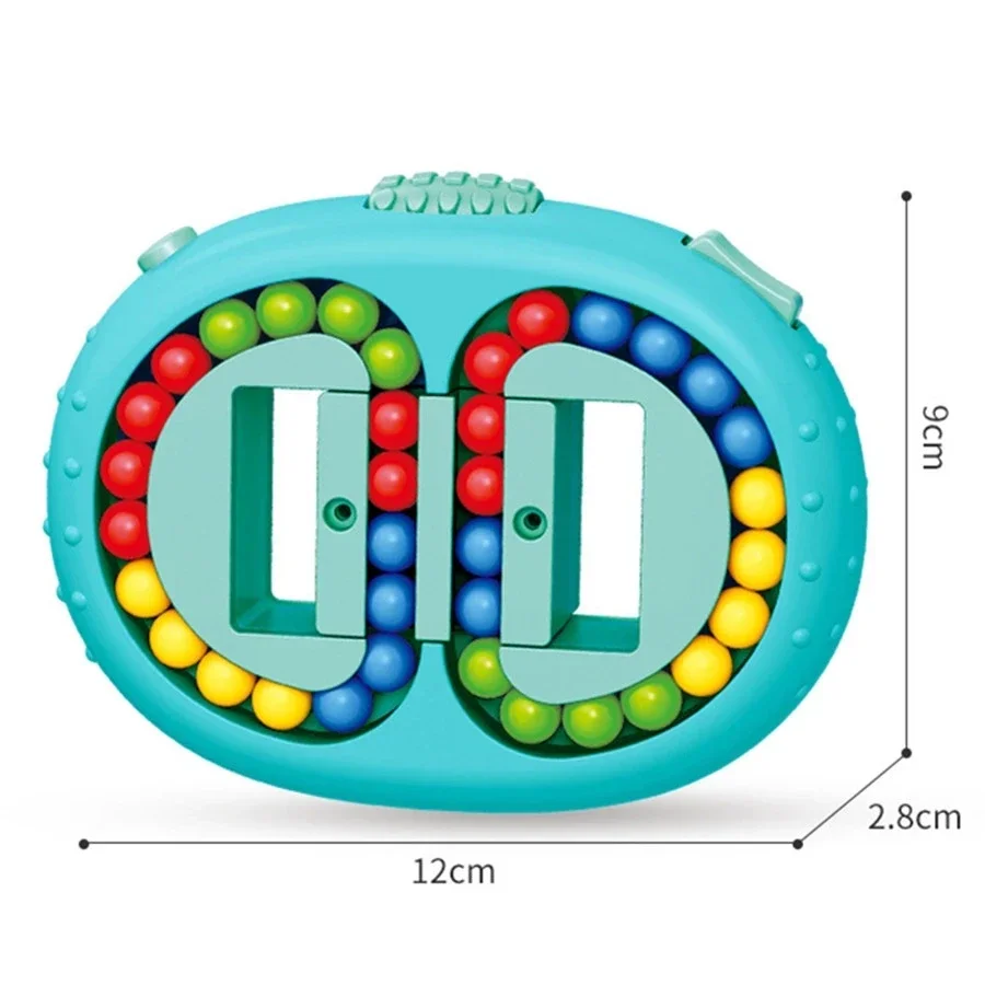 Cubo mágico de frijol, giroscopio giratorio para dedo, antiestrés, alivia la ansiedad, desarrollar la inteligencia, descompresión, juguete antiestrés, regalo para adultos y niños