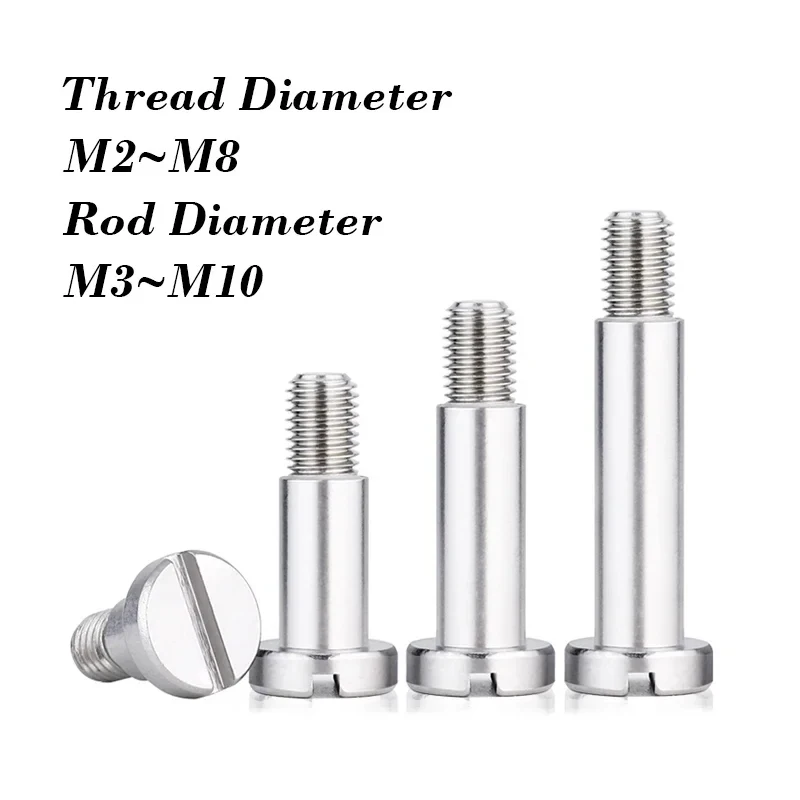 2~5Pcs 304 Stainless Steel Slotted Set Screw M2 M2.5 M3 M4 M5 M6 M8 Roller Bearing Shoulder Screw Positioned Shaft Stripper Bolt