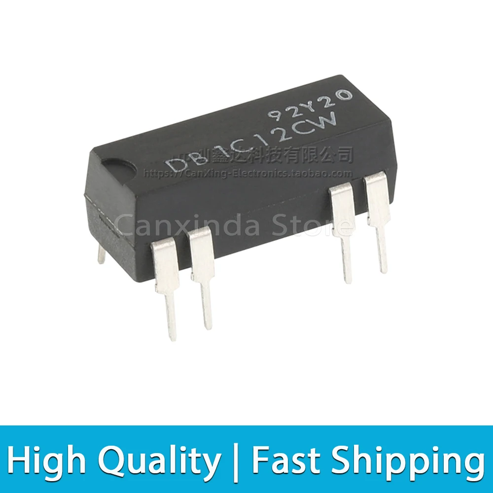 2pcs DB1C12CW DB1C12 DIP8 Dry Reed Relay 12V 1A Normally Open Normally Close Converting Signle Pole Double Throw