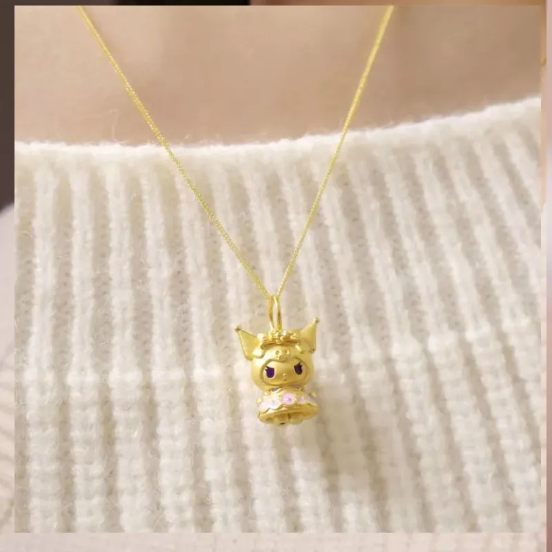 

Kulomi Cute anime Cartoon Figure Pendant Necklace High Beauty Light Luxury Small Female Fashion Collar Chain
