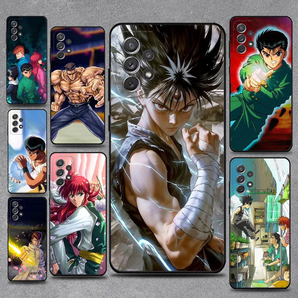

Anime Yu Yu Hakusho Phone Case For Samsung S25,S24,S21,S22,S23,S30,Ultra,S20,Plus,Fe,Lite,Note,10,9,5G Black Cover
