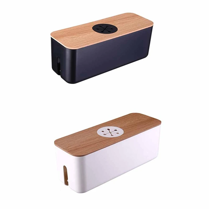 

New Cable Storage Box Desktop Charging Cable Data Cable Storage Device Plug Socket Cable Management Device