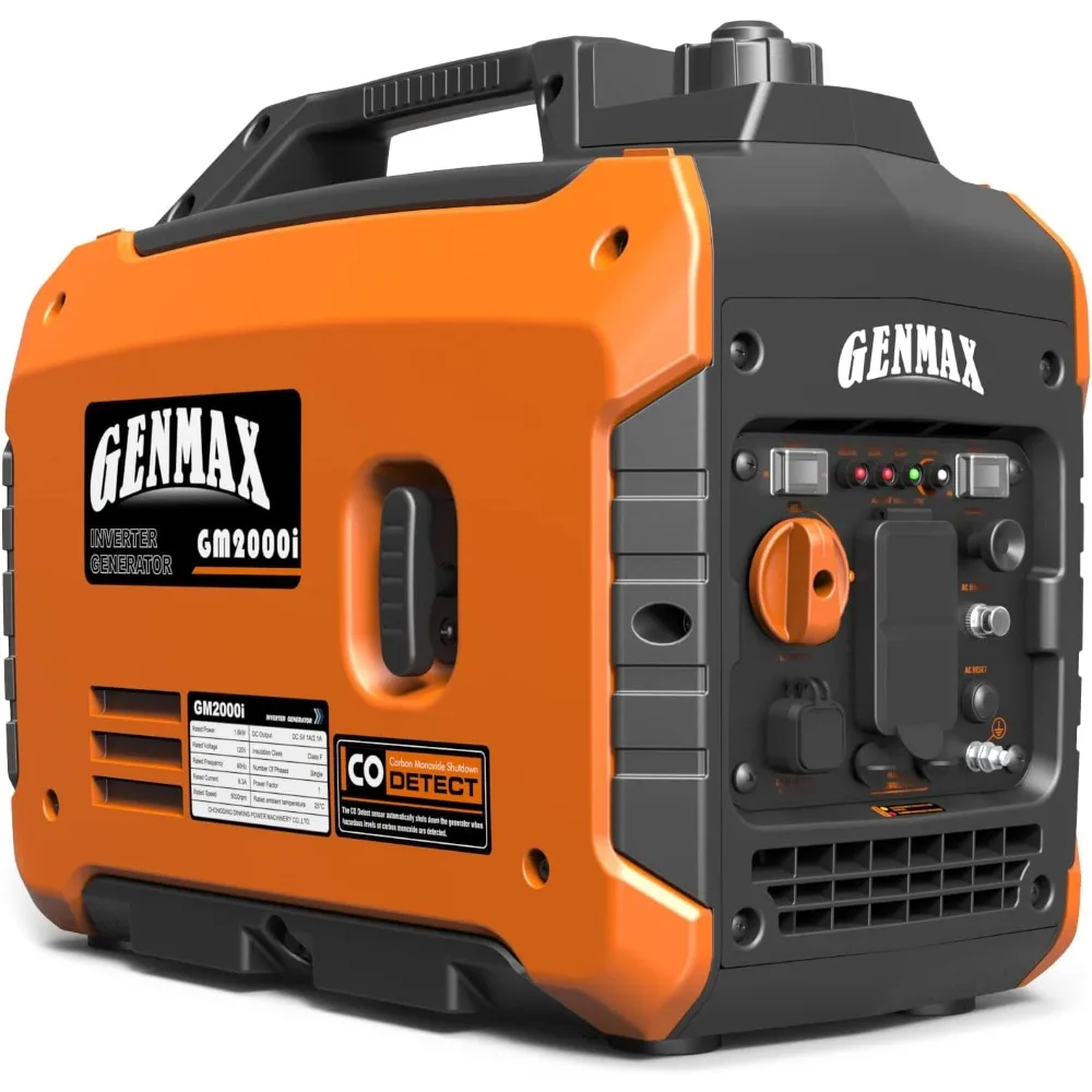 Portable Generator, 2000W Ultra Quiet Gas Engine, EPA Compliant, Eco Mode Function, Ultra Light, Suitable for Backup Home