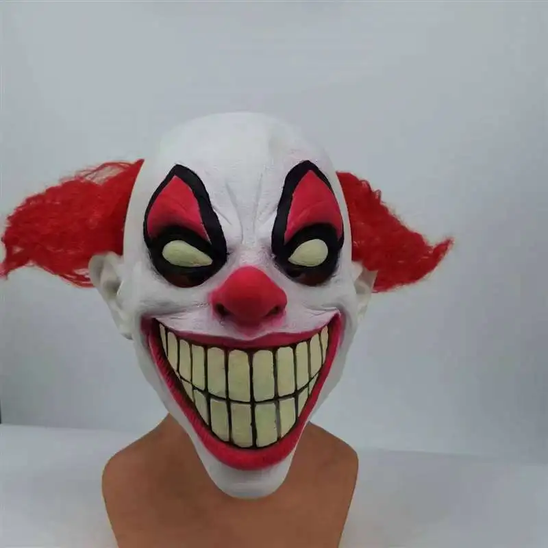 New Halloween Clown Mask, Ball Acting Props, Bar Cool Party Headsets