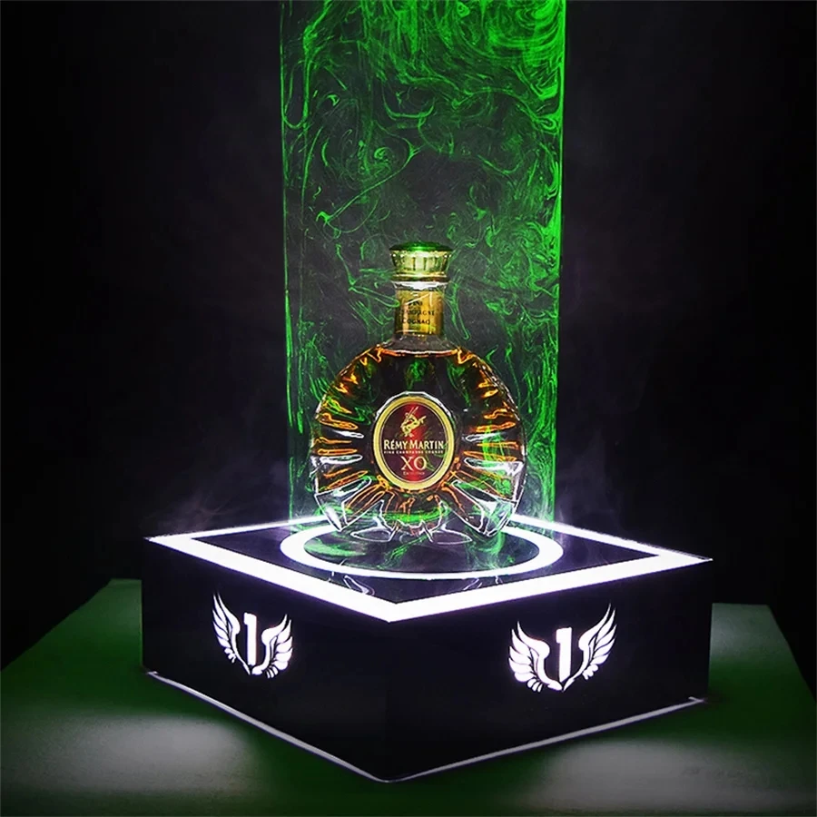 Green Red Laser RGB Led Bottle Presenter Spirits  Champagne  Display Racks Acrylic Disply for Event Services