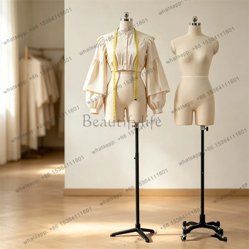 Tailors Mannequins for Sewing Linen Cover Female Body Mannequins with Legs for Clothing Design Display Stand Mannequin Can Pin r